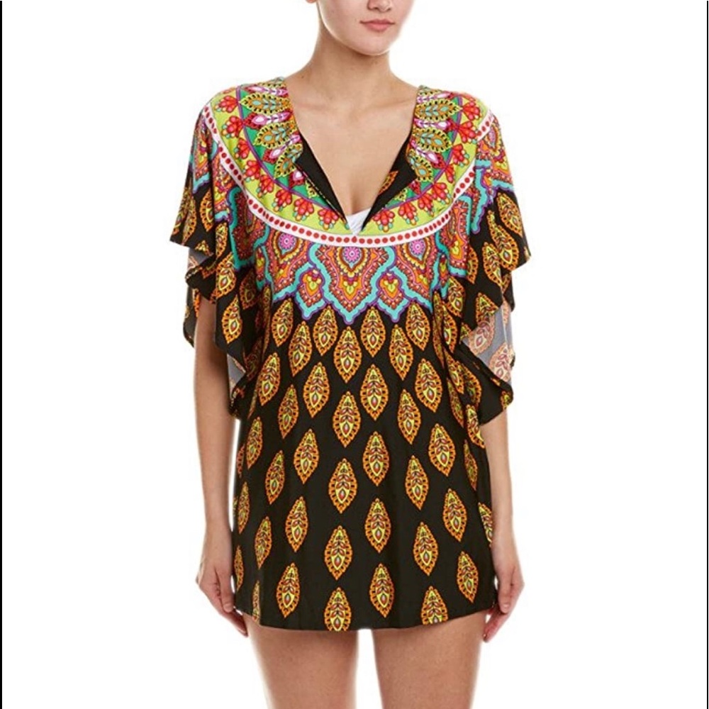 Trina Turk Moroccan Medallion Tunic Swim Cover Up